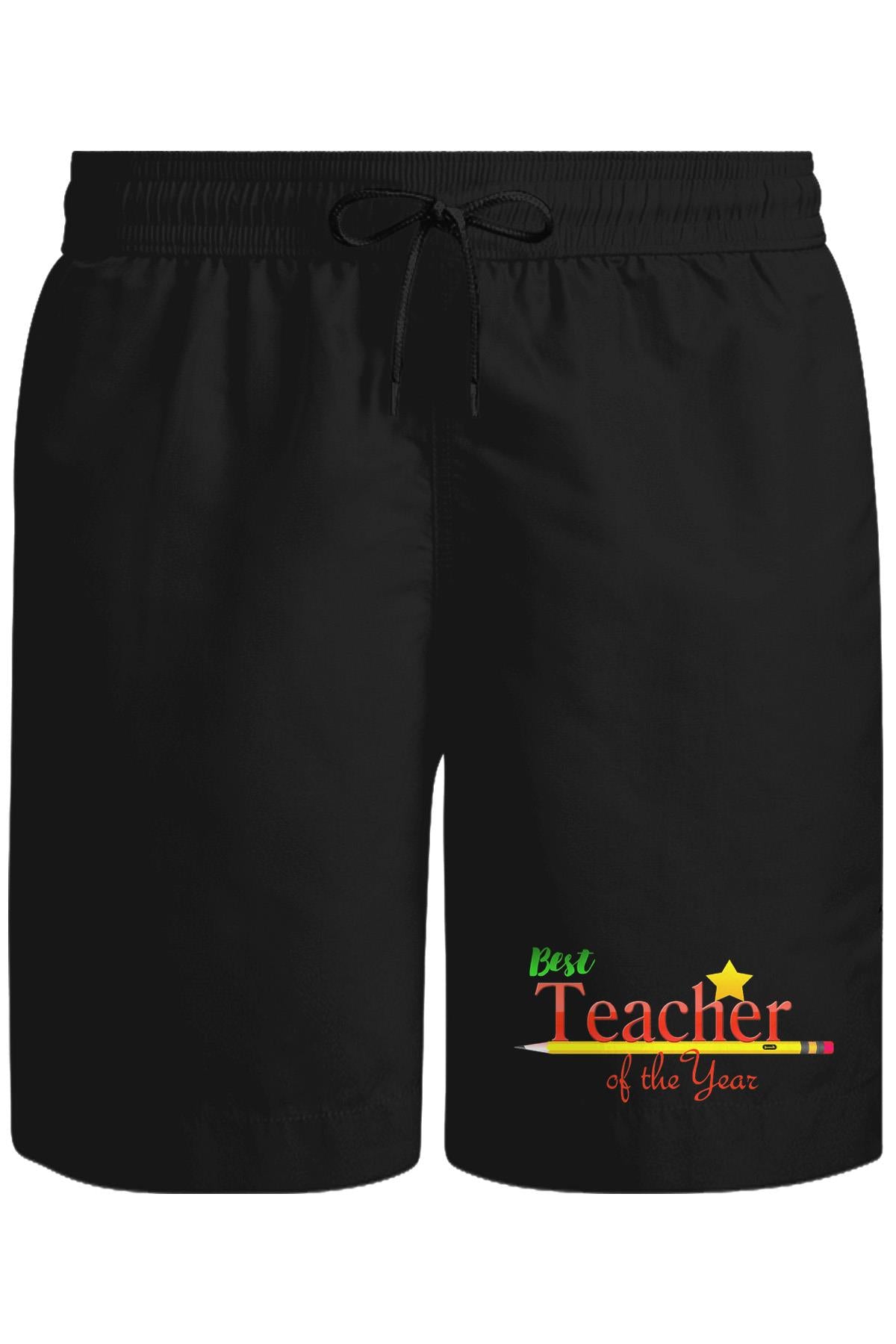 Best Teacher of the Year Teachers' Day Unisex Black Shorts