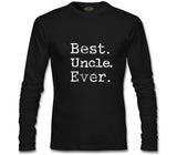 Best Uncle Ever Siyah Erkek Sweatshirt