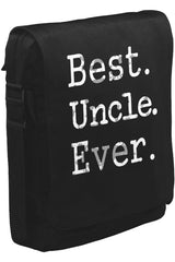 Best Uncle Ever Unisex Siyah Postacı Çanta