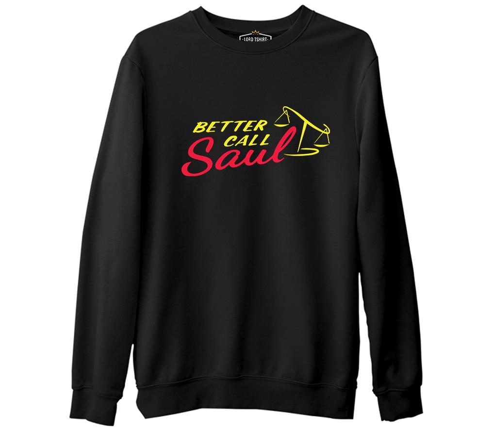 Better Call Saul Siyah Erkek Kalın Sweatshirt