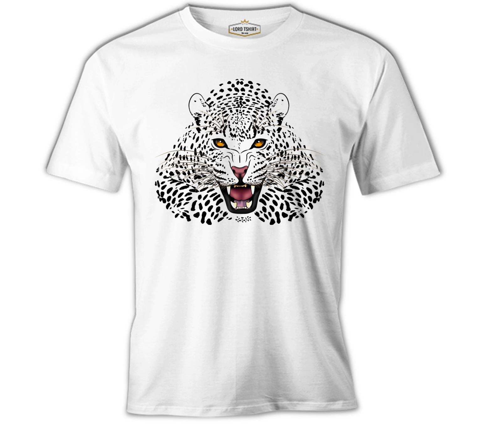 White Leopard White Men's Tshirt 