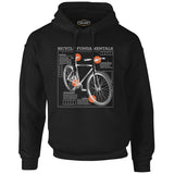 Bicycle Fundamentals Black Men's Zipperless Hoodie