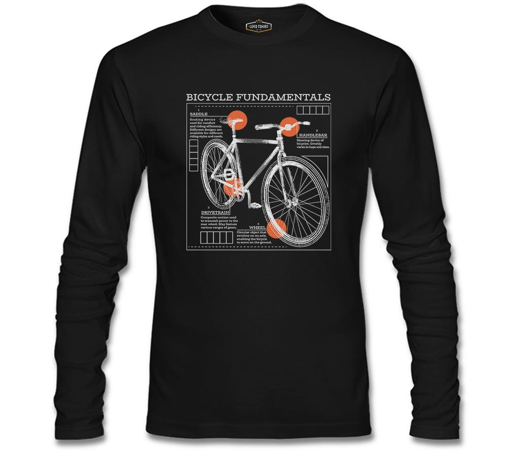 Bicycle Fundamentals Siyah Erkek Sweatshirt