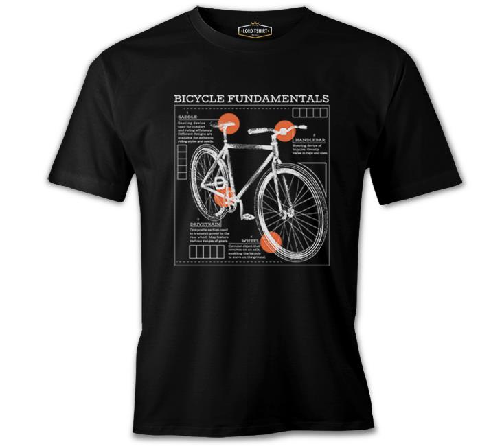 Bicycle Fundamentals Black Men's Tshirt