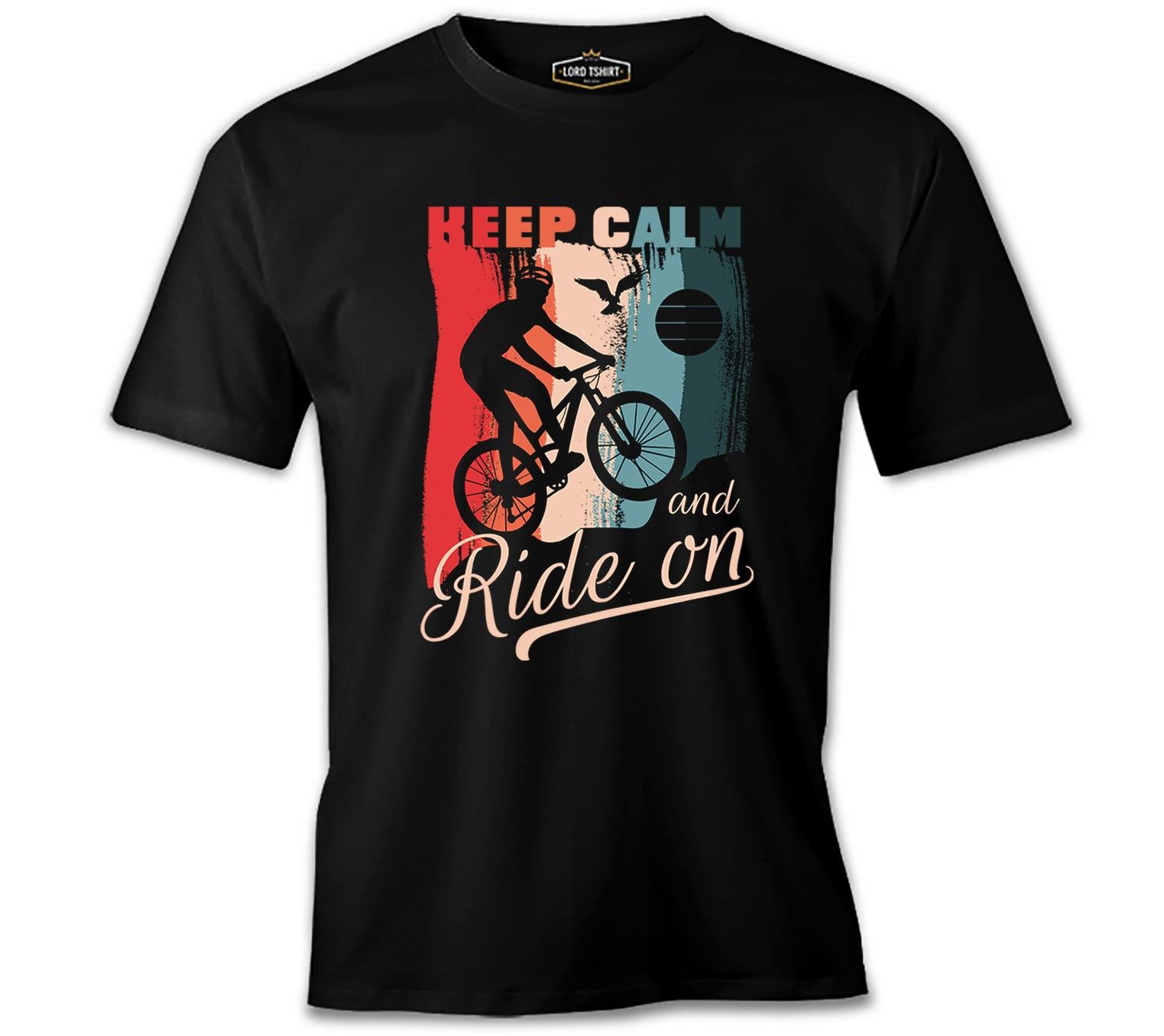 Bicycle Ride On Siyah Erkek Tshirt