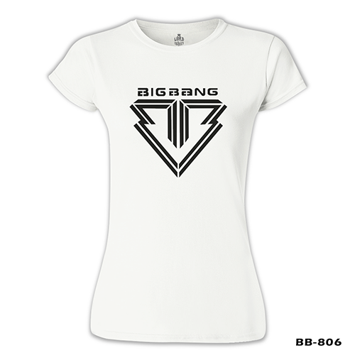 Big Bang - Logo Beyaz Kadın Tshirt