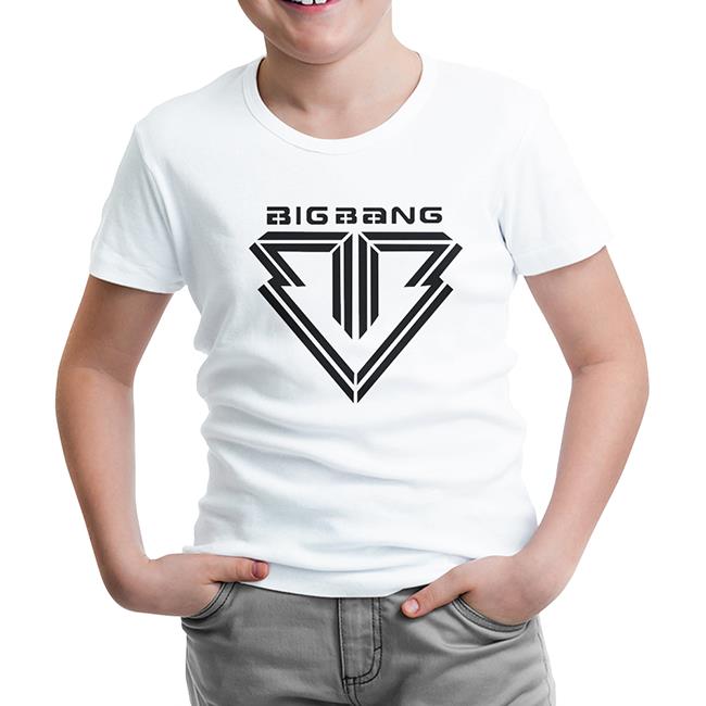 Big Bang - Logo Beyaz Çocuk Tshirt