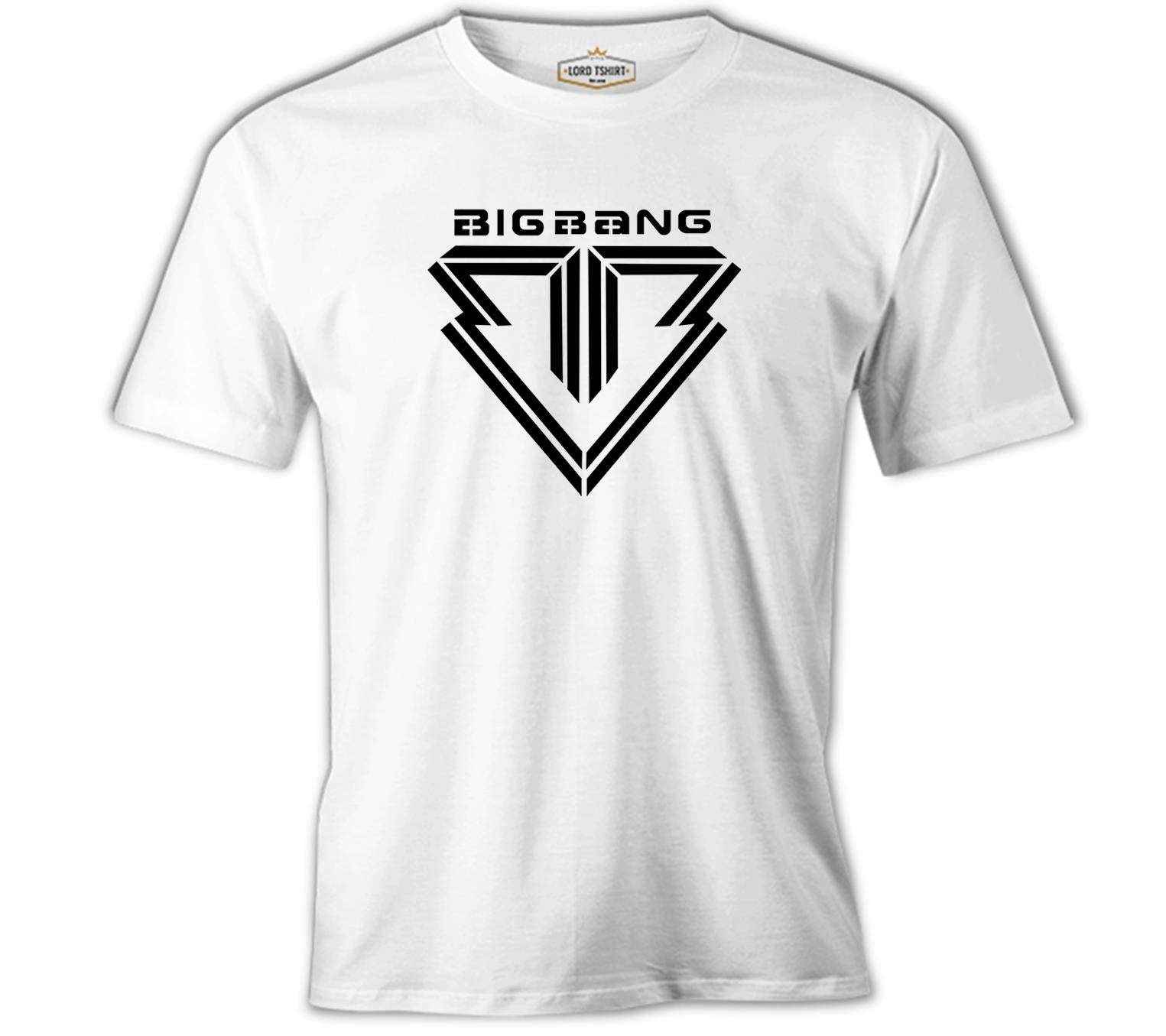 Big Bang Logo White Men's Tshirt 