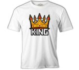 Big Size King Beyaz Erkek Tshirt