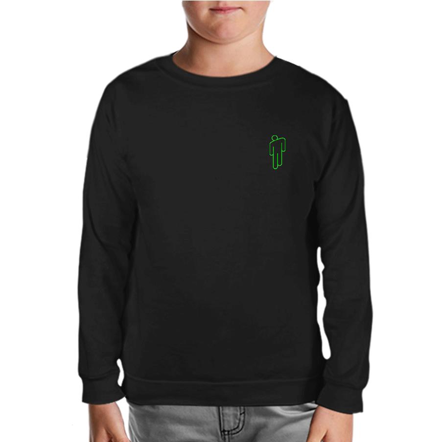Billie Eilish - Blohsh Logo Black Kids Sweatshirt
