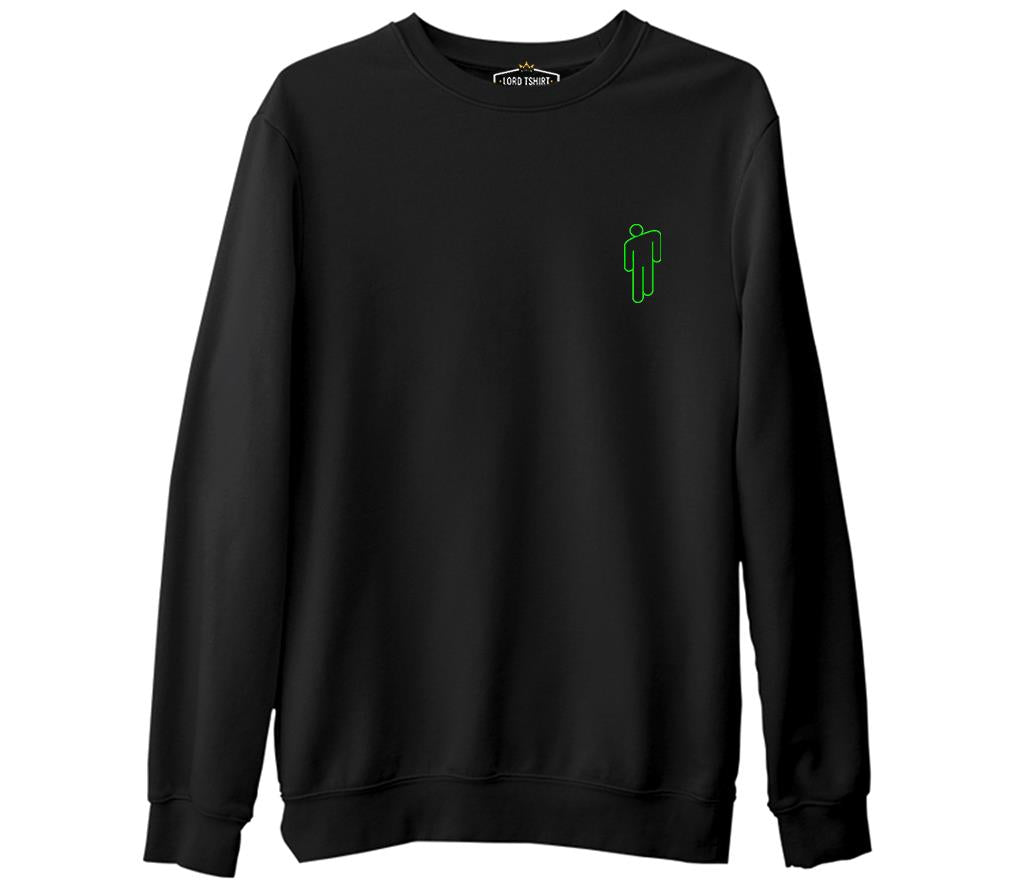 Billie Eilish - Blohsh Logo Black Men's Thick Sweatshirt