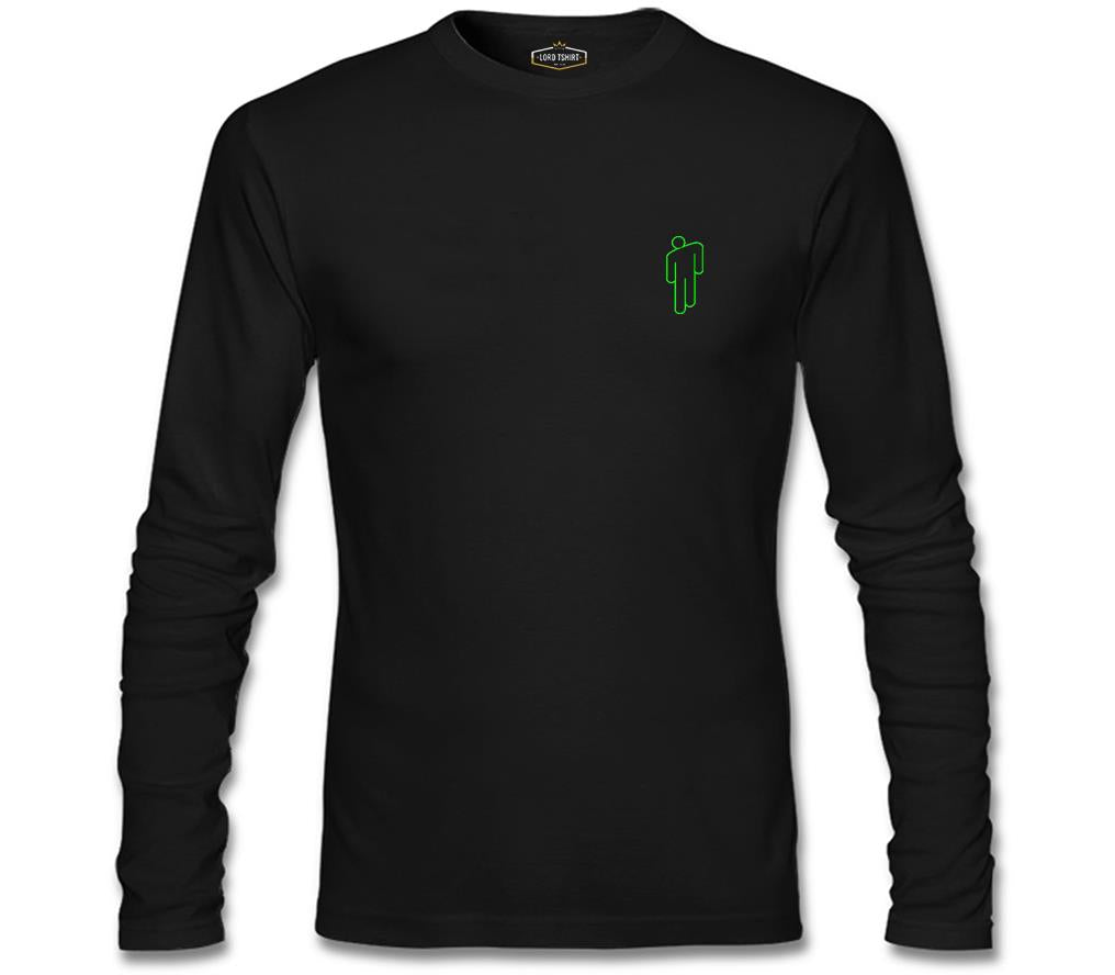 Billie Eilish - Blohsh Logo Siyah Erkek Sweatshirt