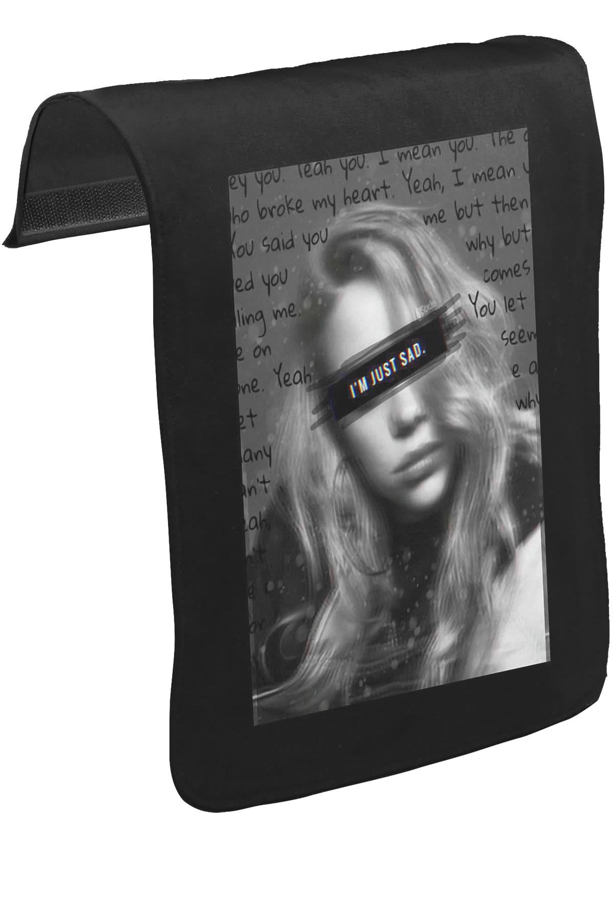 Billie Eilish - I'm just Sad Unisex Siyah Tak-Çıkar Postacı Çanta Kapağı CK-1679