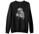 Billie Eilish - Mask Siyah Erkek Kalın Sweatshirt