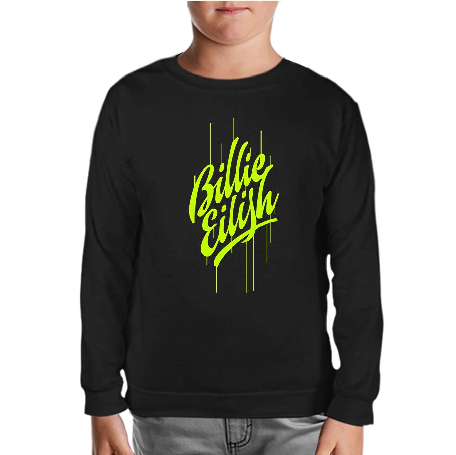 Billie Eilish - Paint Black Kids Sweatshirt