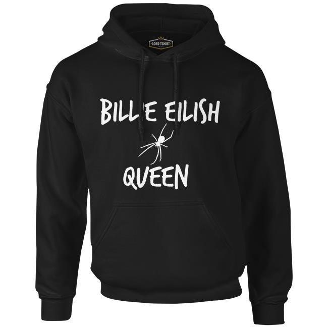 Billie Eilish - Queen Siyah Erkek Fermuarsız Kapşonlu