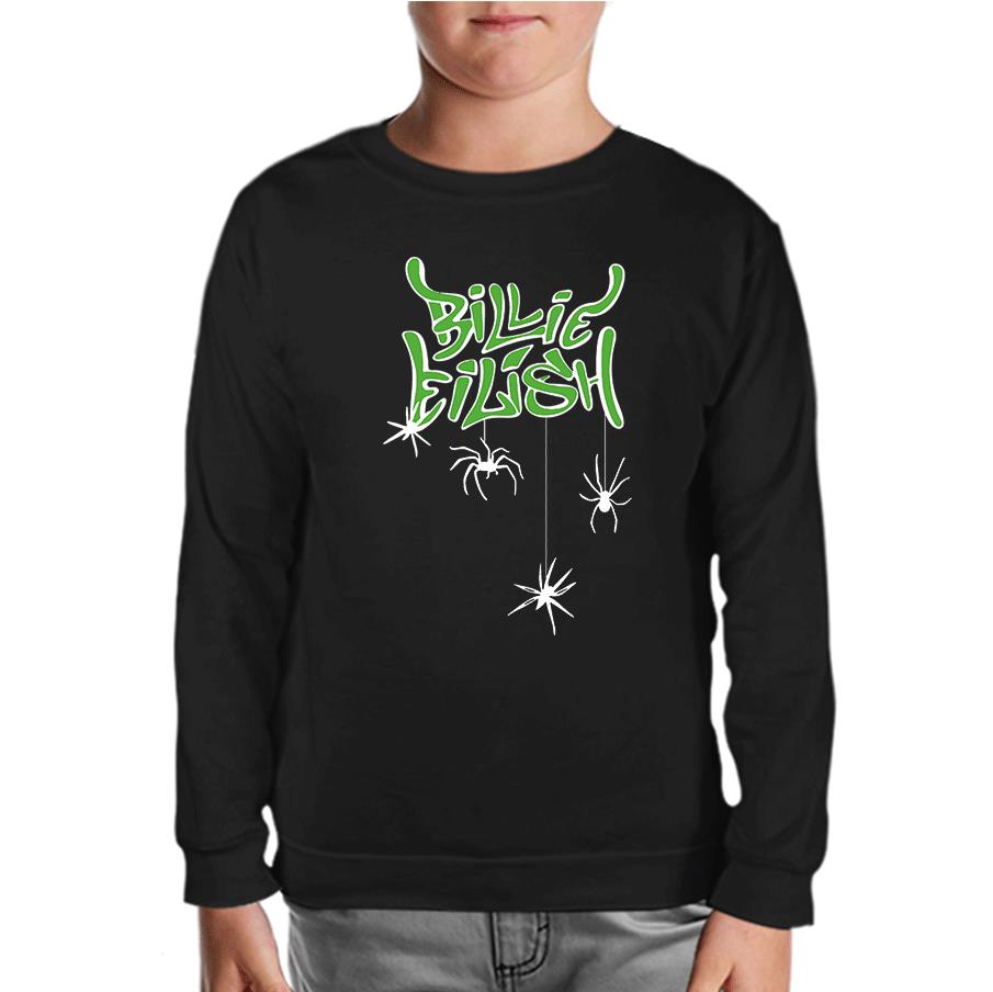 Billie Eilish - Spider Black Kids Sweatshirt