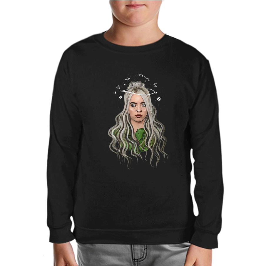 Billie Eilish - Orbit Black Kids Sweatshirt