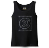 Bitcoin - Grid Logo Siyah Erkek Atlet