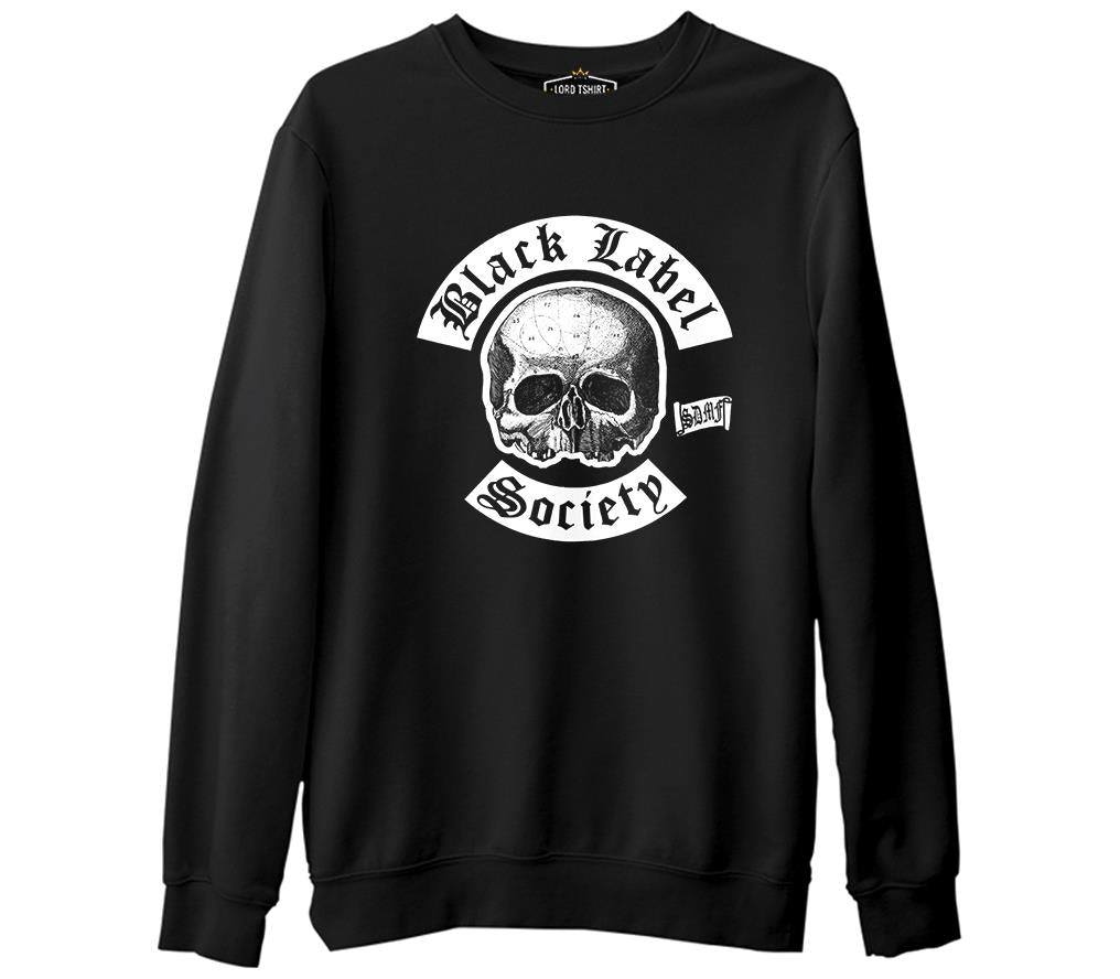 Black Label Society  Siyah Erkek Kalın Sweatshirt