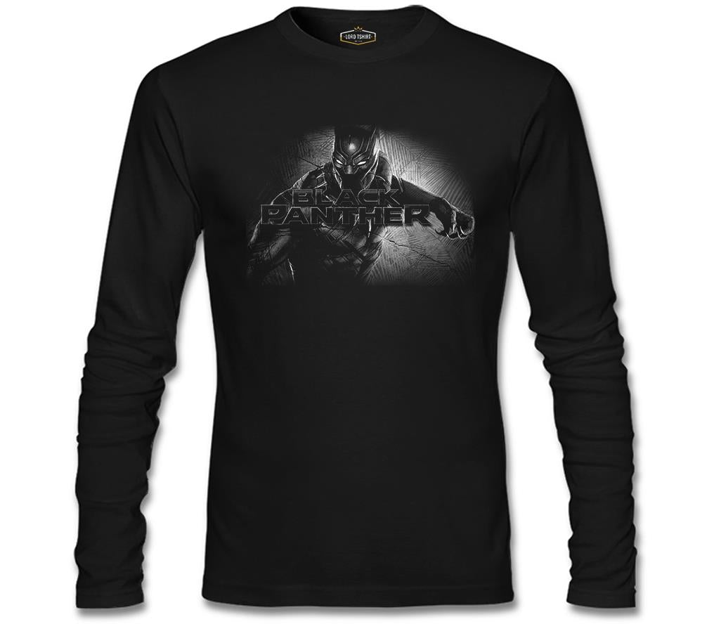 Black Panther Siyah Erkek Sweatshirt