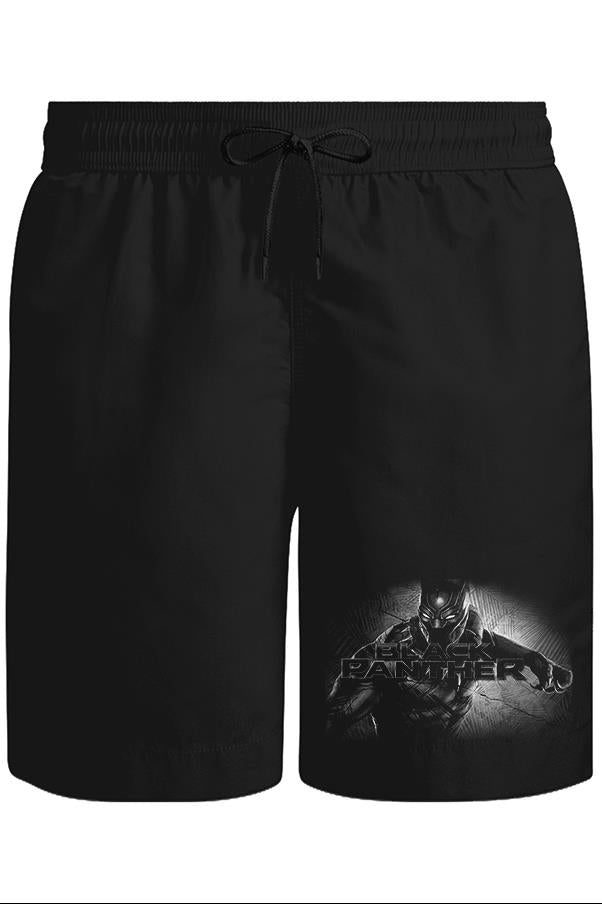 Black Panther Unisex Siyah Şort