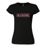 Black Pink - Logo Siyah Kadın Tshirt