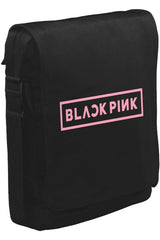 Black Pink - Logo Unisex Siyah Postacı Çanta
