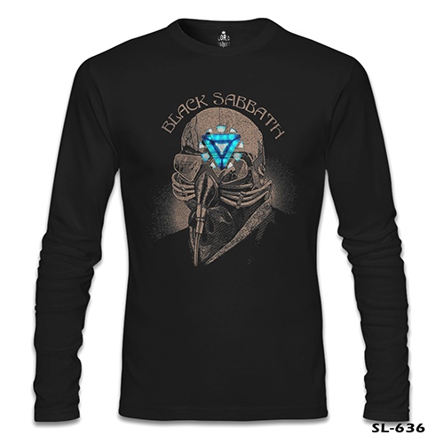 Black Sabbath Arc Reactor Siyah Erkek Sweatshirt