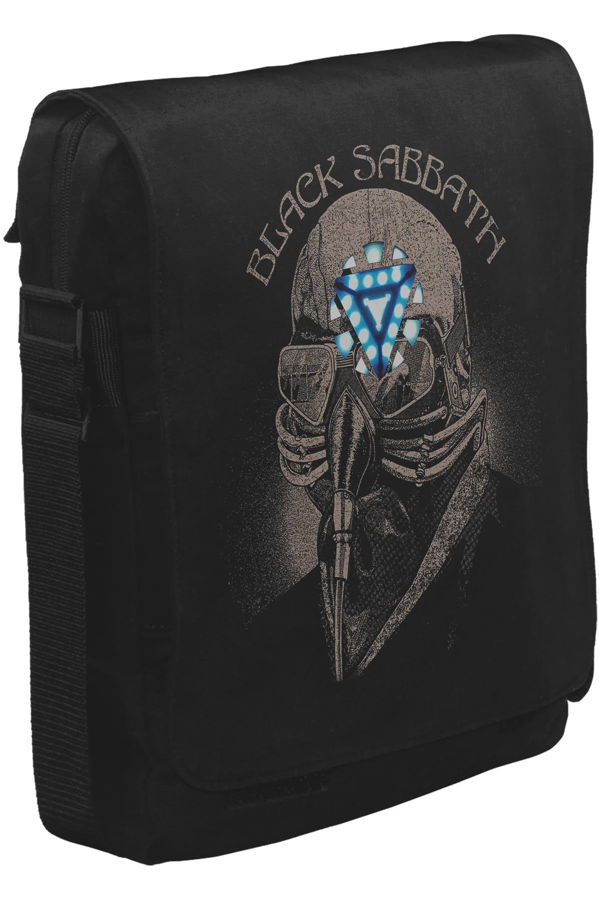Black Sabbath Arc Reactor Unisex Siyah Postacı Çanta