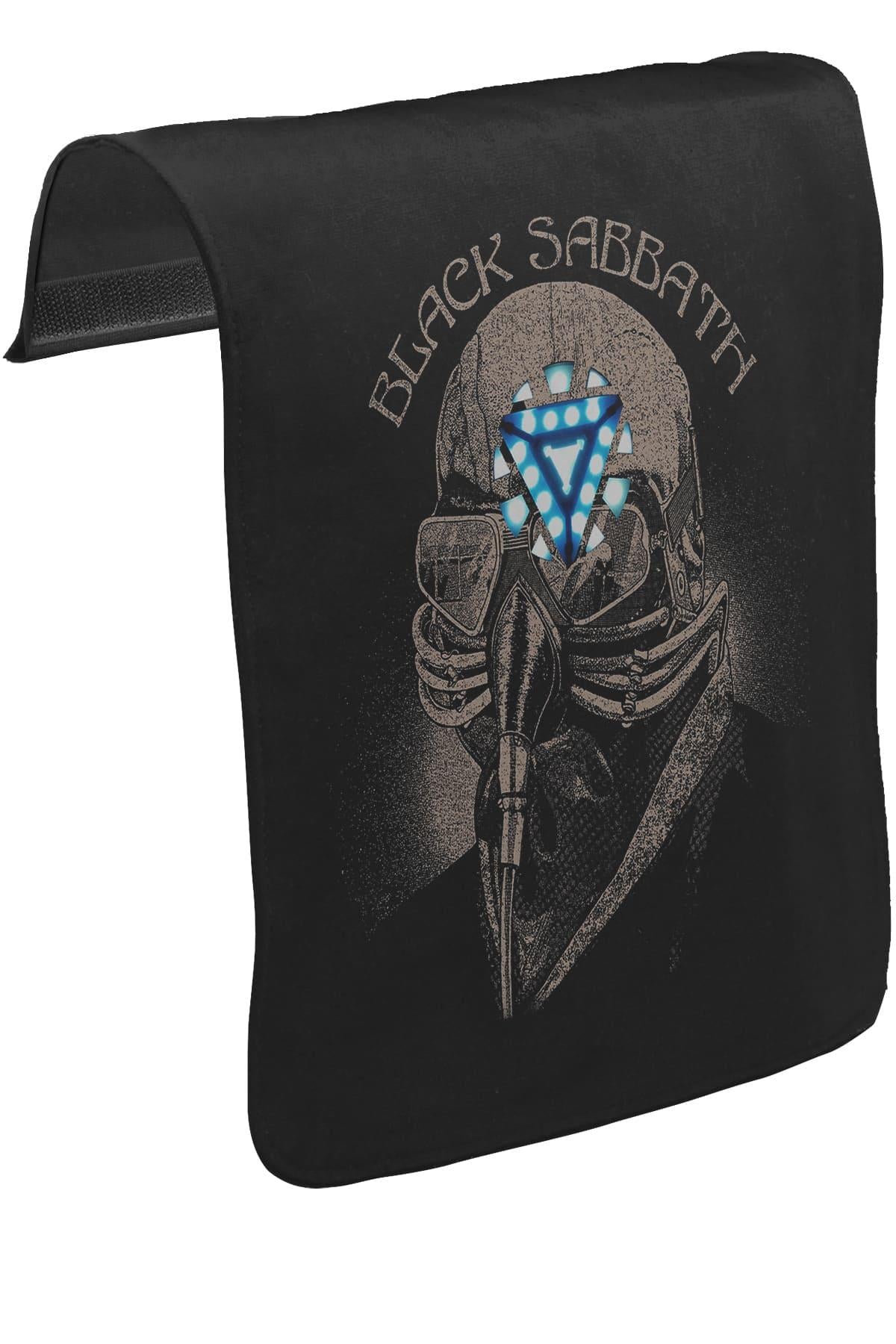 Black Sabbath Arc Reactor Unisex Siyah Tak-Çıkar Postacı Çanta Kapağı CK-636