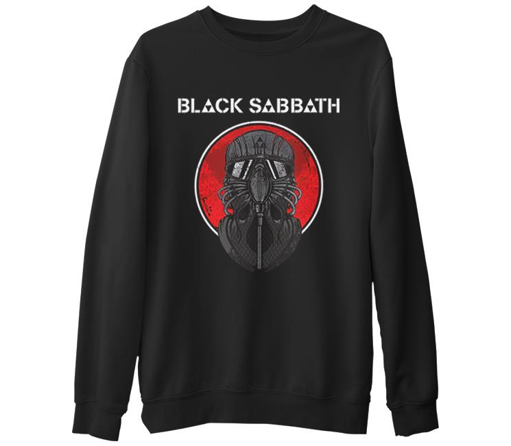 Black Sabbath - Never Say Die Siyah Erkek Kalın Sweatshirt
