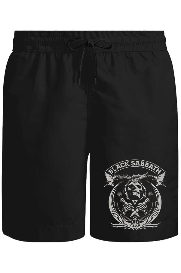 Black Sabbath - Ten Year War Unisex Siyah Şort