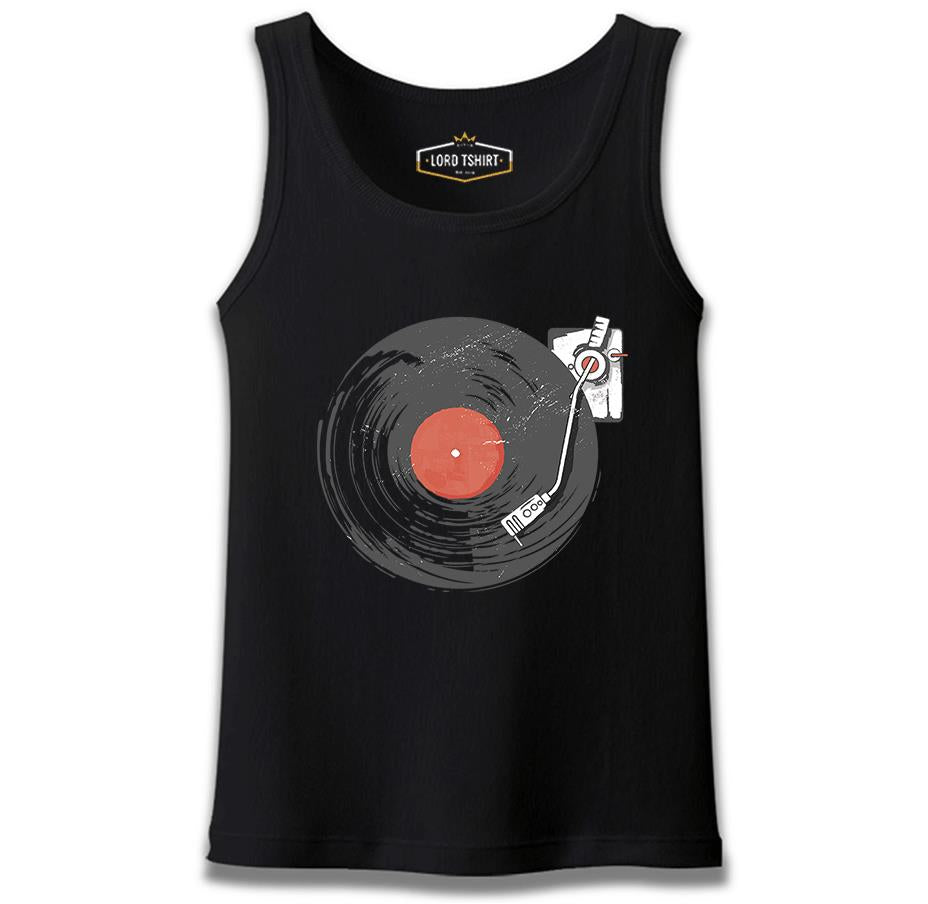 Black Vinyl on Black Siyah Erkek Atlet