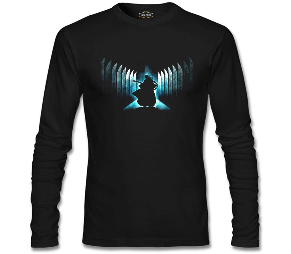 Bleach - Byakuya Kuchiki Siyah Erkek Sweatshirt