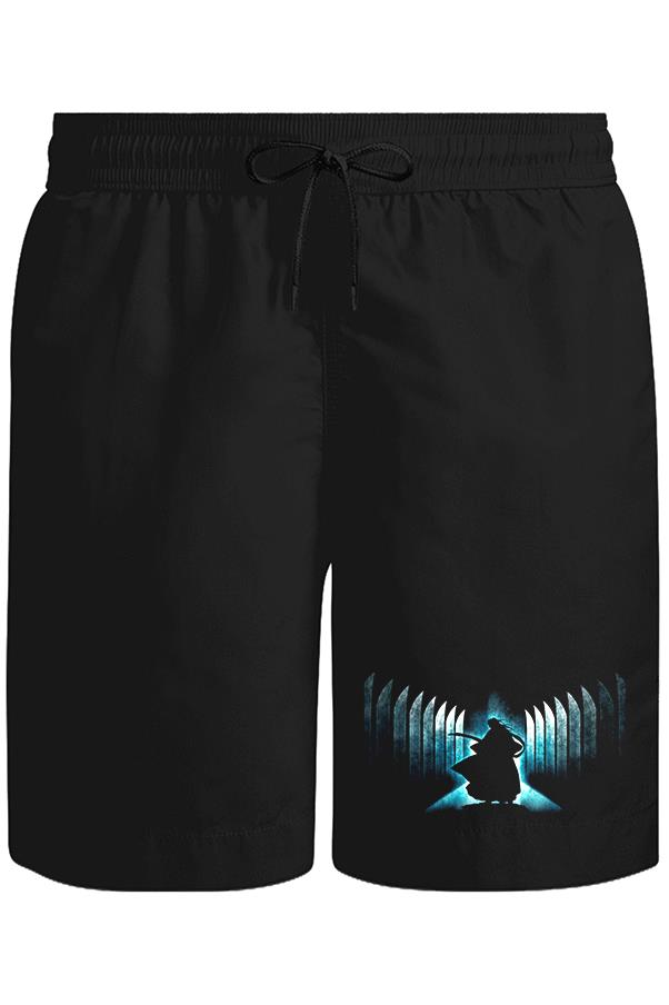 Bleach - Byakuya Kuchiki Unisex Siyah Şort