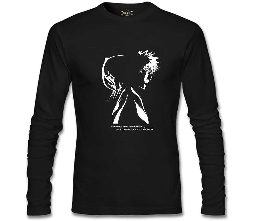 Bleach - The One  Siyah Erkek Sweatshirt