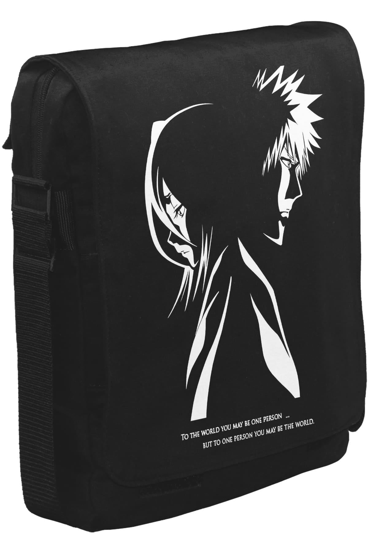 Bleach - The One  Unisex Siyah Postacı Çanta