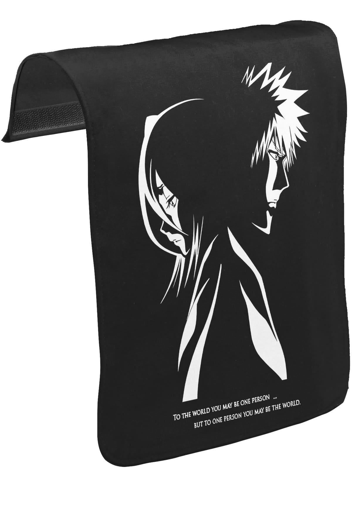 Bleach - The One  Unisex Siyah Tak-Çıkar Postacı Çanta Kapağı CK-1072
