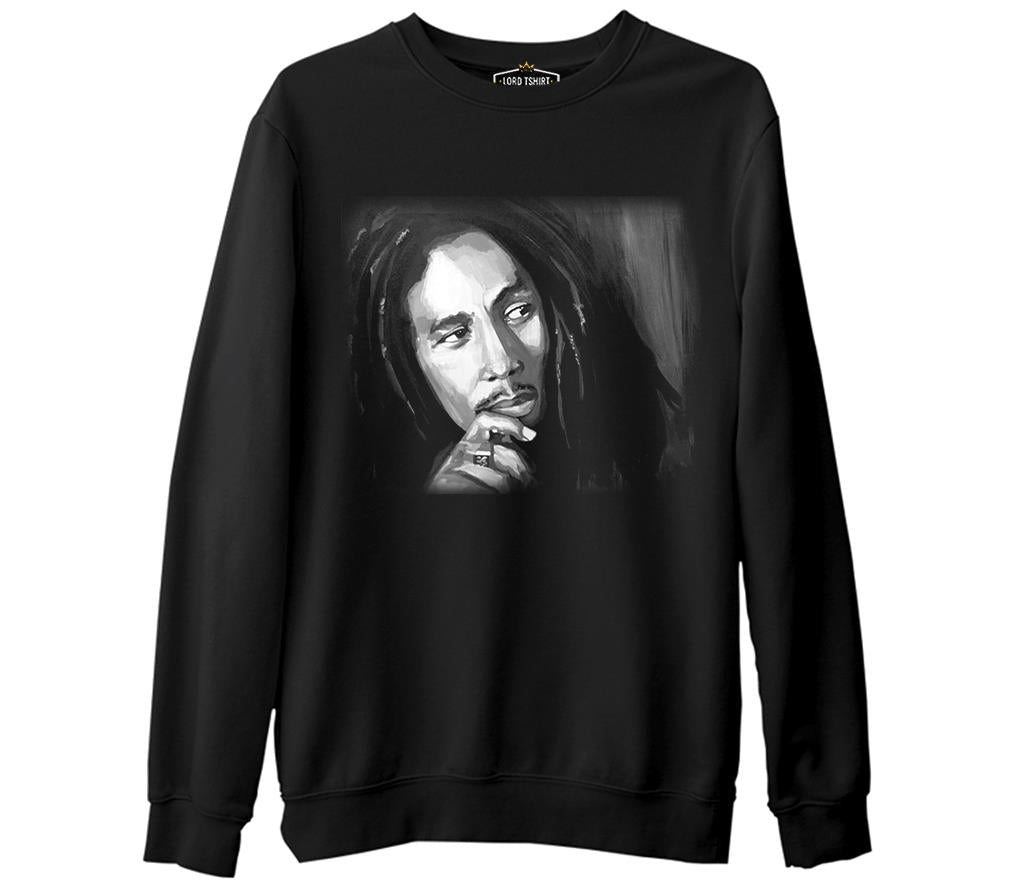 Bob Marley - Could  Siyah Erkek Kalın Sweatshirt