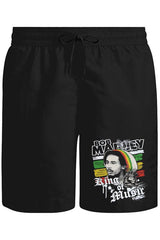 Bob Marley - King of Music Unisex Siyah Şort