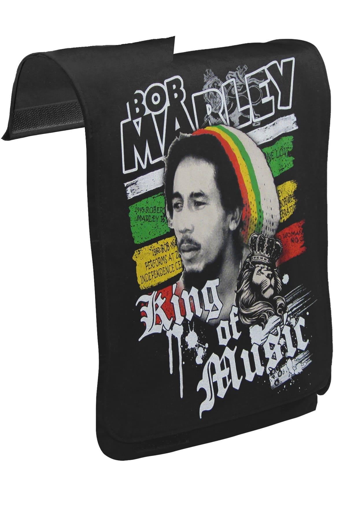 Bob Marley - King of Music Unisex Black Snap-On Messenger Bag Cover CK-14 
