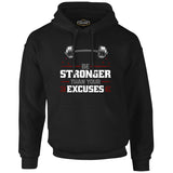 Bodybuilding Be Stronger Black Men's Zipperless Hoodie