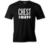 Bodybuilding Chest Day Black Men's Tshirt