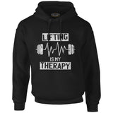 Bodybuilding - Lifting Therapy Black Men's Zipperless Hoodie