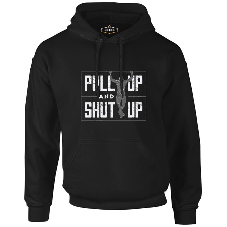 Bodybuilding Pull Up Black Men's Zipperless Hoodie