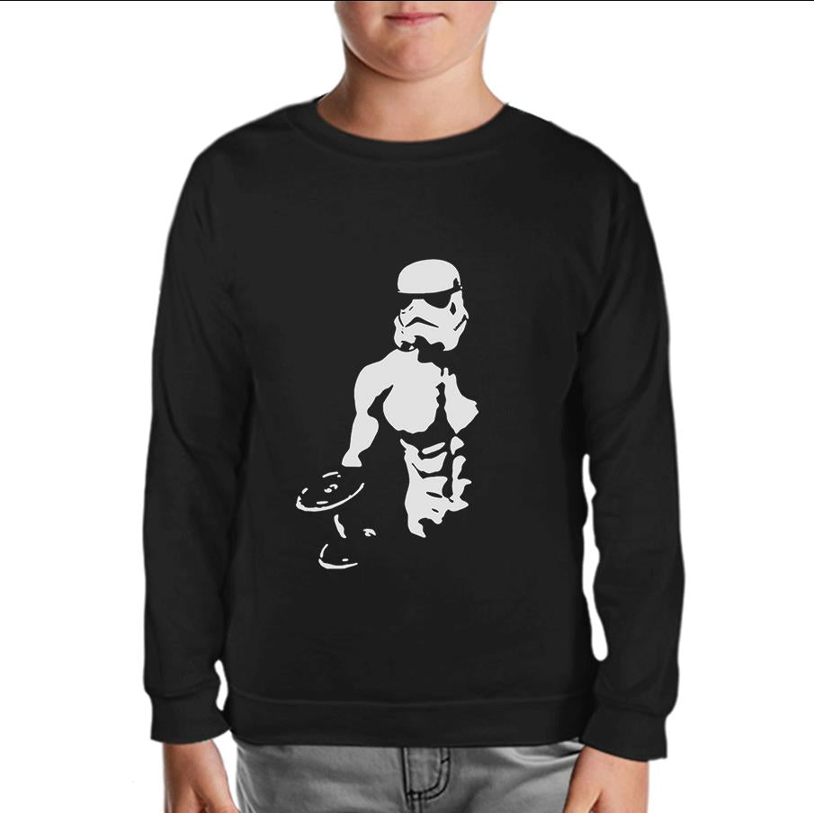Bodybuilding - Star Wars Black Kids Sweatshirt