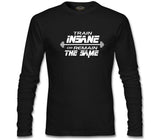 Bodybuilding - Train Insane Siyah Erkek Sweatshirt