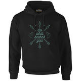 Boho Text and Arrows Black Men's Zipperless Hoodie