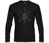 Boho Text and Arrows Siyah Erkek Sweatshirt